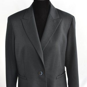 Kasper Size 18 Blue/Black Suit Jacket/Blazer